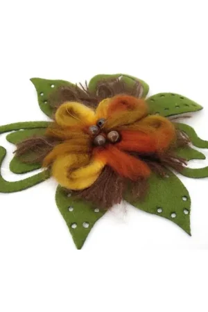 Applicazione Termoadesiva Patch Panno Intagliato Fiore Perle 16x14 Cm Ultima Occasione