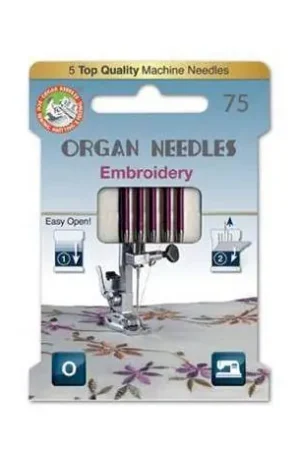 Vendita Finale Aghi Embroidery Ricamo da 75 per Macchina da Cucire, EcoPack da 5 Aghi