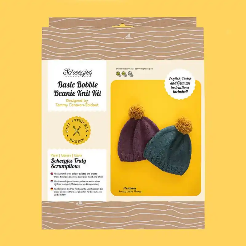 Kit per Lavorare a Maglia - Cappello Bobble - Scheepjes Affare