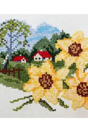 Offerta Limitata Kit di punti da ricamo - Girasoli - Duftin