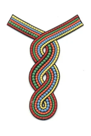 Applicazione patch etnica termoadesiva gomma silicone colorata 10,5x7 cm Ultimissimo Modello