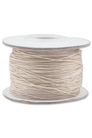Vendita Finale Fil de jade - Fil nylon tressé 0.5 mm - Beige x150m