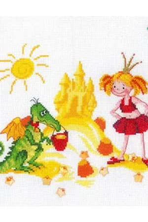 kit ricamo a punto croce - Castelli di sabbia - RTO Compra Adesso