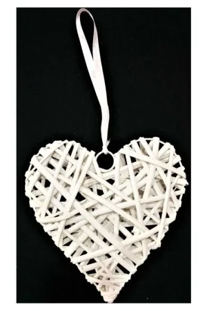 Promozione Esclusiva Oggetto Cuore shabby legno 7 cm