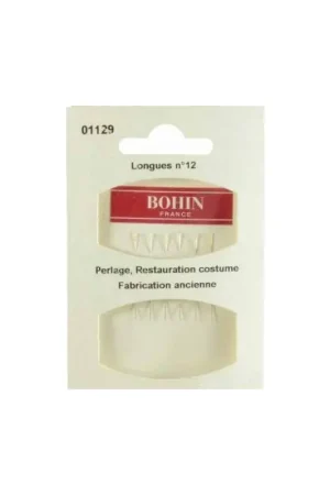 Bohin, Aghi Fini per Riparazione Costumi n12 Cruna d'Oro - 6pz Vendita Finale