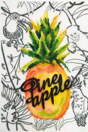 Prezzo Conveniente kit ricamo a punto croce - Ananas - RTO