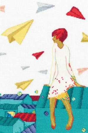 Occasione kit ricamo a punto croce - Rima che vola nel cielo - RTO