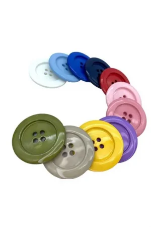 Popolare Bottone Grande Colorato Tasti Abbigliamento cm 5x5