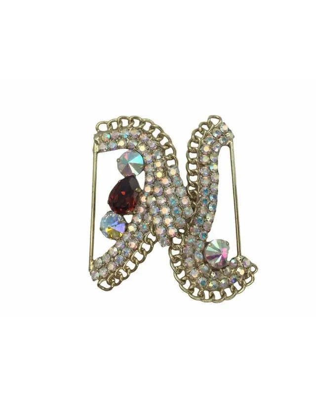 Gancio elegante pietre e 8 x 9 cm base oro Super Prezzo