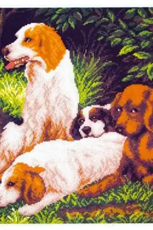 Occasione kit ricamo a punto croce - Dopo la caccia - Collection d'Art