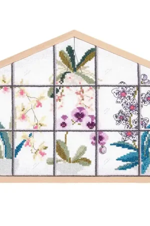 Occasione Imperdibile Kit a Punto Croce Casa di Legno - Orchidee - Rico Design