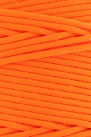 Fil de jade / Fil nylon tressé 1,1 mm Orange Fluo x1m Saldi
