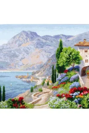 Nuova Collezione Kit per ricamo a punto croce con perline - La costa - Charivna Mit