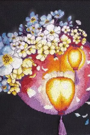 Ultima Occasione Kit per ricamo a punto croce con perline - Luminescenza notturna - Charivna Mit