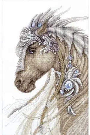 Promozione Esclusiva Kit per ricamo a punto croce con perline - Cavallo fantastico - Charivna Mit