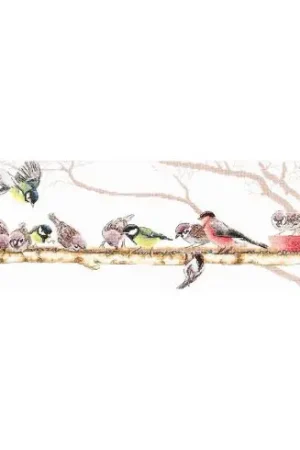 Prezzo Conveniente Kit per ricamo a punto croce con perline - Festival di uccelli - Charivna Mit