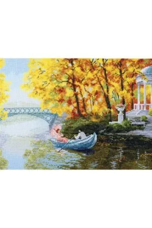 kit ricamo a punto croce - Autunno dorato - Charivna Mit Scelto Dai Clienti