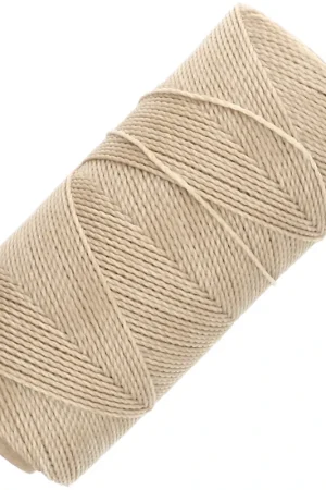Prezzo Ridotto Bobine de fil ciré Linhasita pour micro macramé 1 mm - Blond (483) x168m