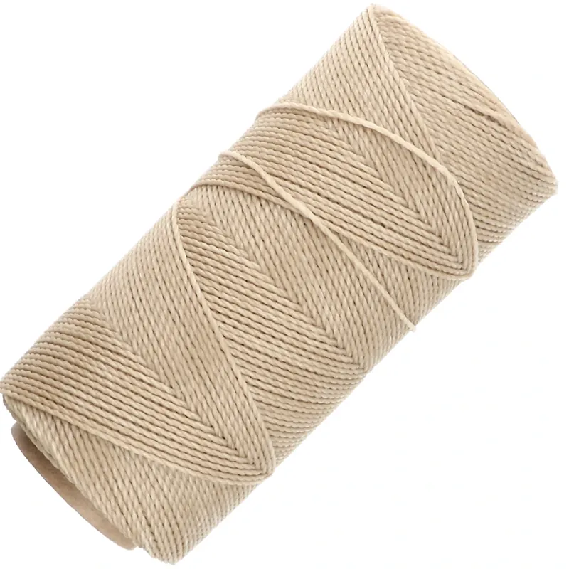 Prezzo Ridotto Bobine de fil ciré Linhasita pour micro macramé 1 mm - Blond (483) x168m