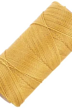 Non Perdere Bobine de fil ciré Linhasita pour micro macramé 1 mm - Moutarde (1466) x168m