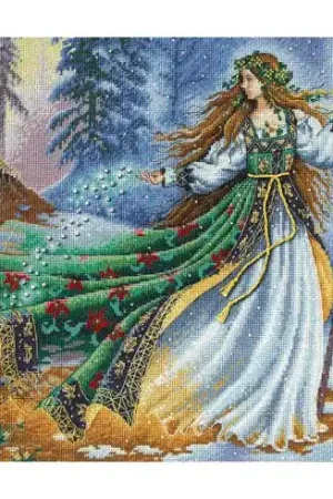 Kit per ricamo a punto croce con perline - Incantevole dei boschi - Dimensions Prezzo Basso