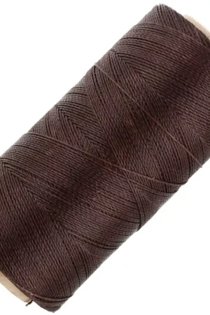Bobine de fil ciré Linhasita pour micro macramé 0.5 mm - Cacao (667) x335m Spedizione Espresso
