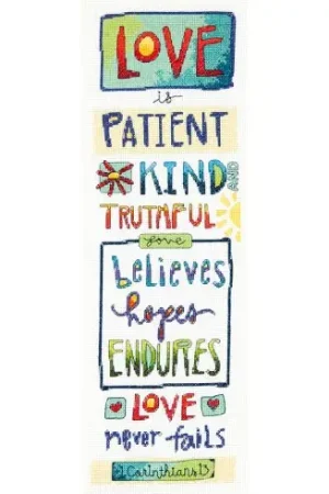 kit ricamo a punto croce - Love - Dimensions Solo Oggi