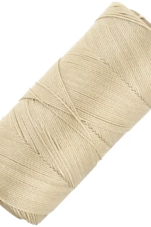 Spedizione Gratuita Bobine de fil ciré Linhasita pour micro macramé 0.75 mm - Blond (483) x228m