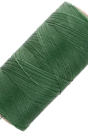 Bobine de fil ciré Linhasita pour micro macramé 0.35 mm - Dark Green (87) x448m Nuovo Arrivo