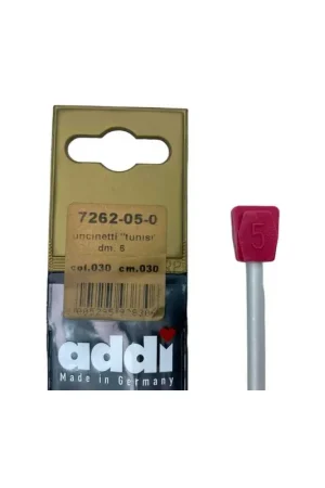 Uncinetto Tunisi DM 5 Metallo Argento Alto 30 Cm Promozione