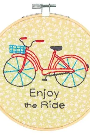 Offerta Lampo Kit per ricamo a tamburo - Bicicletta - Dimensions