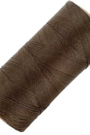Bobine de fil ciré Linhasita pour micro macramé 0.35 mm - Marron Foncé (205) x448m Scelto Dai Clienti
