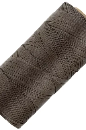 Nuovo Arrivo Bobine de fil ciré Linhasita pour micro macramé 0.35 mm - Chataigne (207) x448m