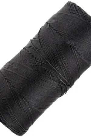 Bobine de fil ciré Linhasita pour micro macramé 0.35 mm - Brun foncé (210) x448m Esclusivo