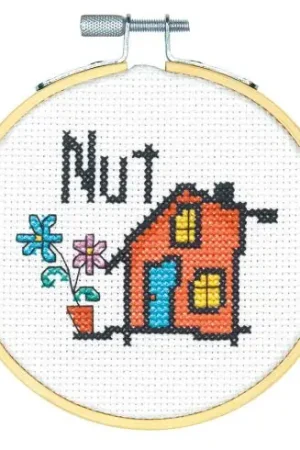 A Buon Prezzo Kit per ricamo a punto croce con tamburo - Casa - Dimensions