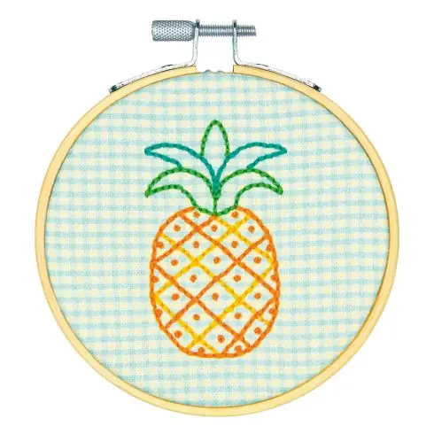 Kit per ricamo a tamburo - Ananas - Dimensions Must-Have