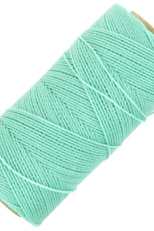 Bobine de fil ciré Linhasita pour micro macramé 1 mm - Mint Green (1444) x168m Vendita Finale
