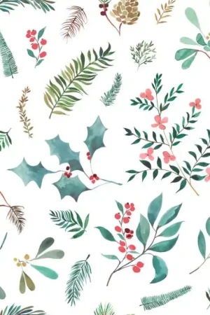 Occasione Imperdibile Tessuto Canvas Katia - Xmas Floral