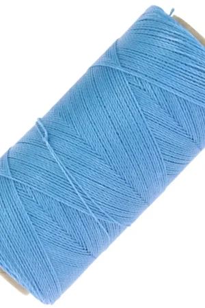 Bobine de fil ciré Linhasita pour micro macramé 0.50 mm - Bleu maya(1443) x335m Super Prezzo