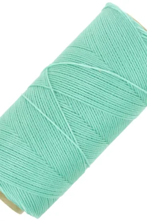 Scelto Dai Clienti Bobine de fil ciré Linhasita pour micro macramé 0.75 mm - Menthe Glacée (1436) x228m