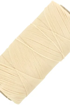 Bobine de fil ciré Linhasita pour micro macramé 0.75 mm - Lin clair(1438) x228m Offerta Limitata