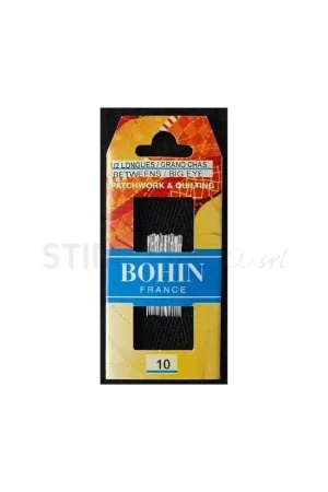 Bohin, Aghi BETWEENS Medi A1/2F da Trapunto a Mano, 20 aghi n°10 Curna Grande Economico