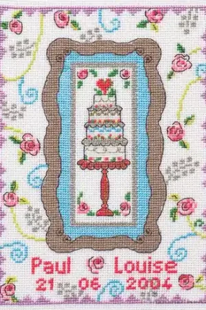 Offerta Limitata kit ricamo a punto croce - Il dolce degli sposi - DMC