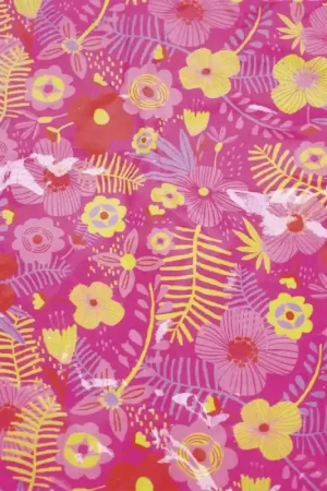Reso Gratuito Tessuto in Cotone Plastificato Katia - Tropical Fuchsia