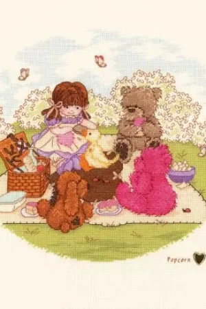 Sconto kit ricamo a punto croce - Il pic nic - Designer stitches