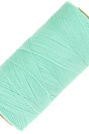Bobine de fil ciré Linhasita pour micro macramé 0.35 mm - Mint Green (1444) x448m Ultima Occasione