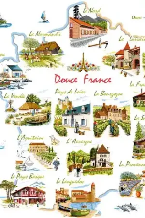 Vendita Finale kit ricamo a punto croce - Dolce francia - Luc Créations