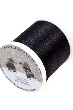 A Buon Prezzo Filo di Seta Nero Apliquick, titolo 100 da 200 m - SILK THREAD