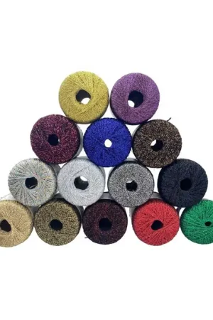 Più Venduto Filo Catenella Titan Wool London Lamè Uncinetto Gomitolo Lurex 20 Gr