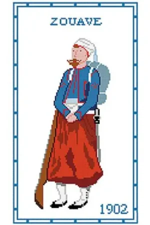 kit ricamo a punto croce - Zouave - Kalitea Compra Adesso